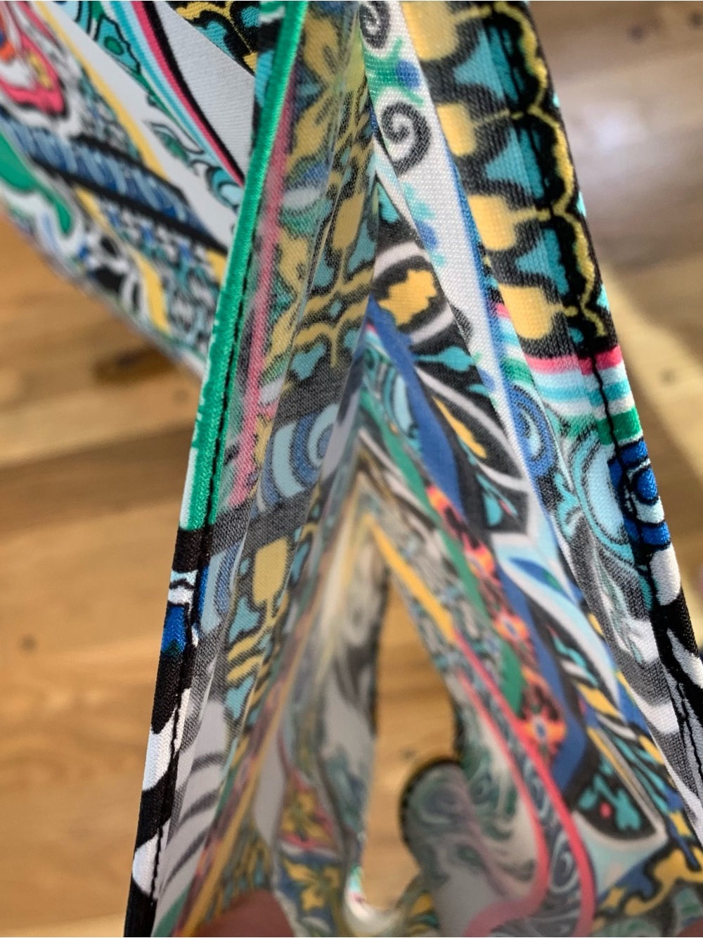 Coco Bianco abstract multicolored sleeveless asymmetric top - Picture 15 of 16
